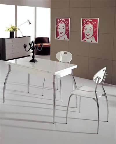 Mesa de comedor plegable de madera moderna