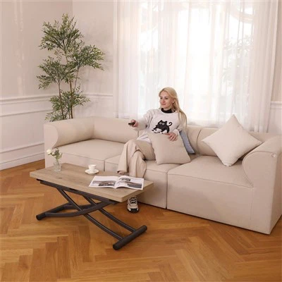 Mesa de comedor ajustable que ahorra espacio